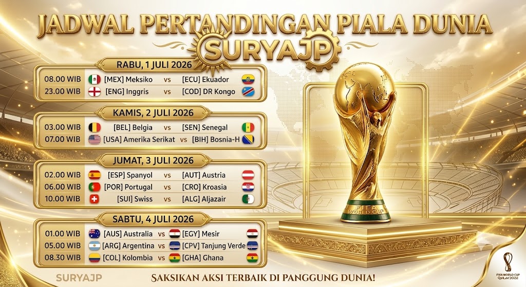 EVENT GOLDEN TIKET PIALA DUNIA SURYAJP 2026
